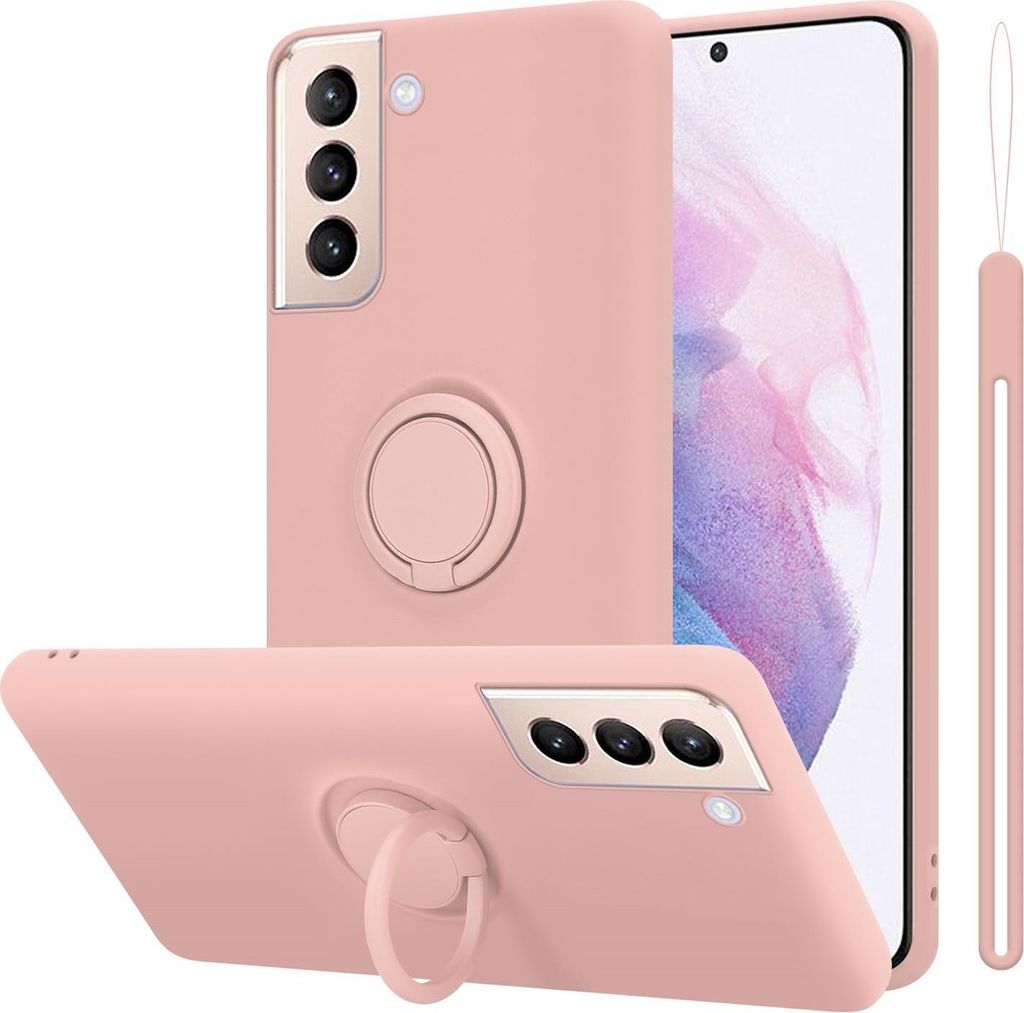 Cadorabo Hülle für Samsung Galaxy S21 PLUS Schutz Hülle in Rosa Handyhülle TPU Etui Case Cover
