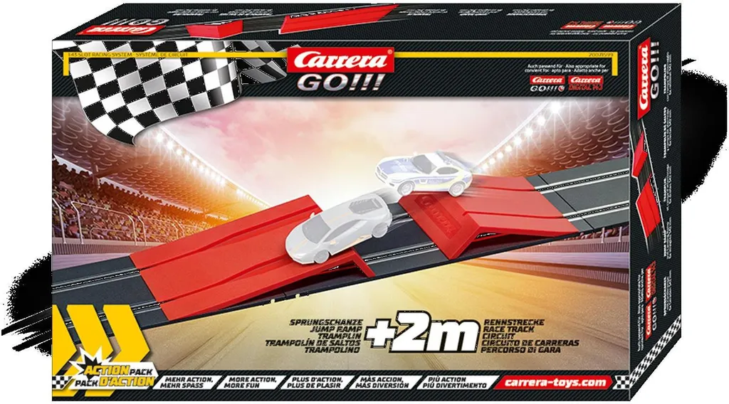 Carrera Action Pack 1:43 - Kit d'Extension de Rail pour Circuit Go