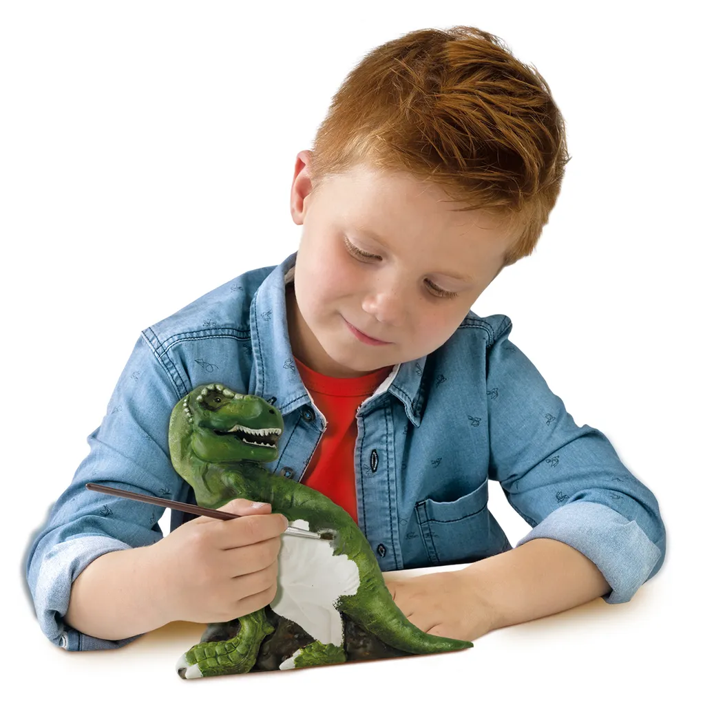 T-Rex en Plâtre avec Squelette Fluorescent SES Creative Dinosaure - 5