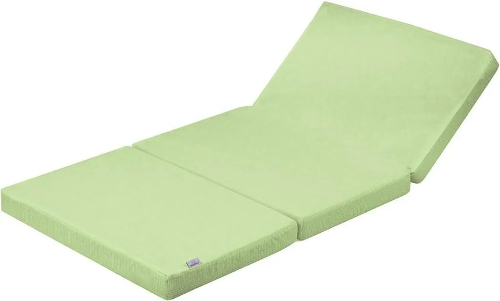 Matelas de Randonnée Imperméable 120x60x6 cm Pliable pour Enfant Bleu