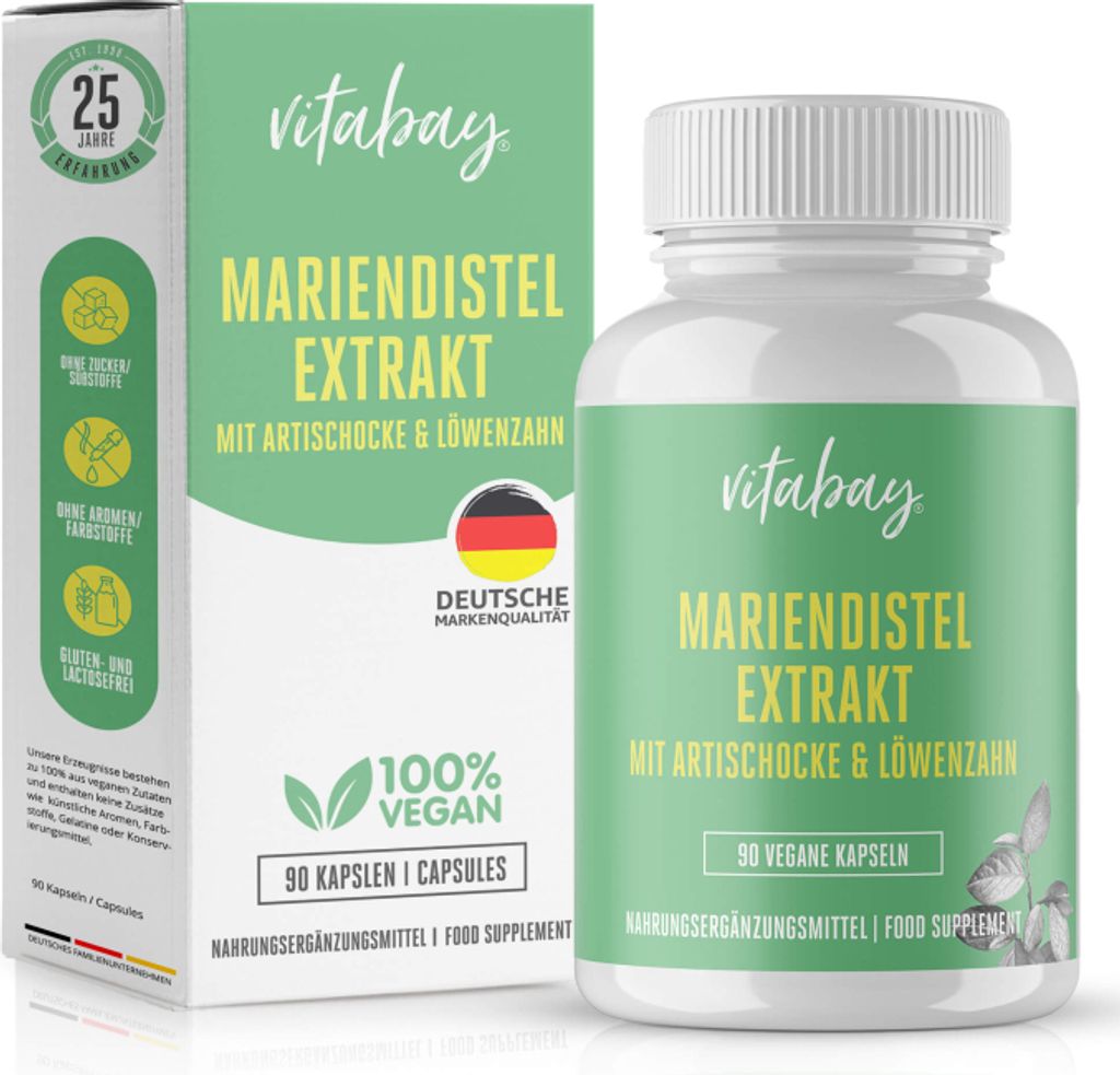 Vitabay Mariendistel-Artischocke-Löwenzahn Komplex – 90 Produktbild 