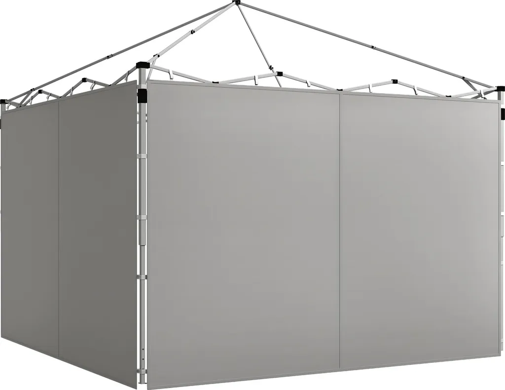 Remplacement Panneaux Gazebo 3x3m, Lot de 2 Parois Anti-Vent Grises