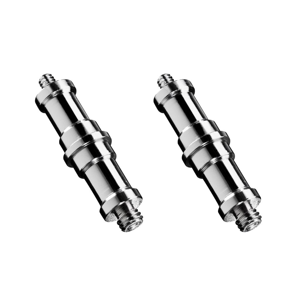 Walimex Set 2x Spigot Gewinde Adapter 3/8 Zoll und 1/4 Zoll – Gewindeadapter für Kamera Zubehör und Stativ – Fotostudio Fotoshootings Fotografie