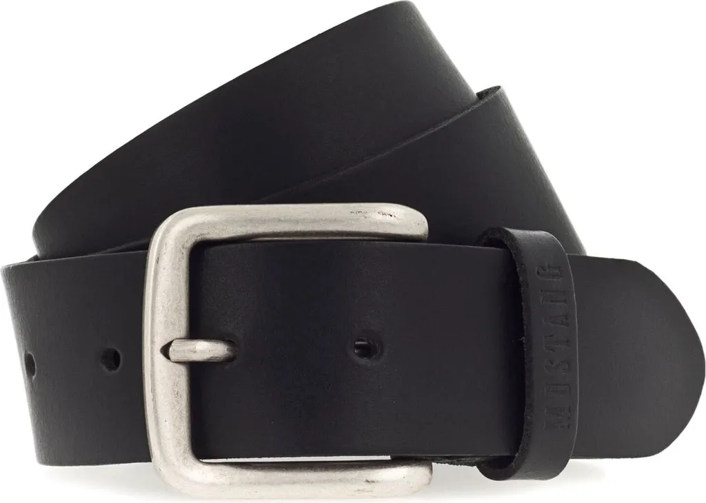 Cintura MUSTANG W110 Nero Pelle Premium | Accessorio Uomo Alta Qualità