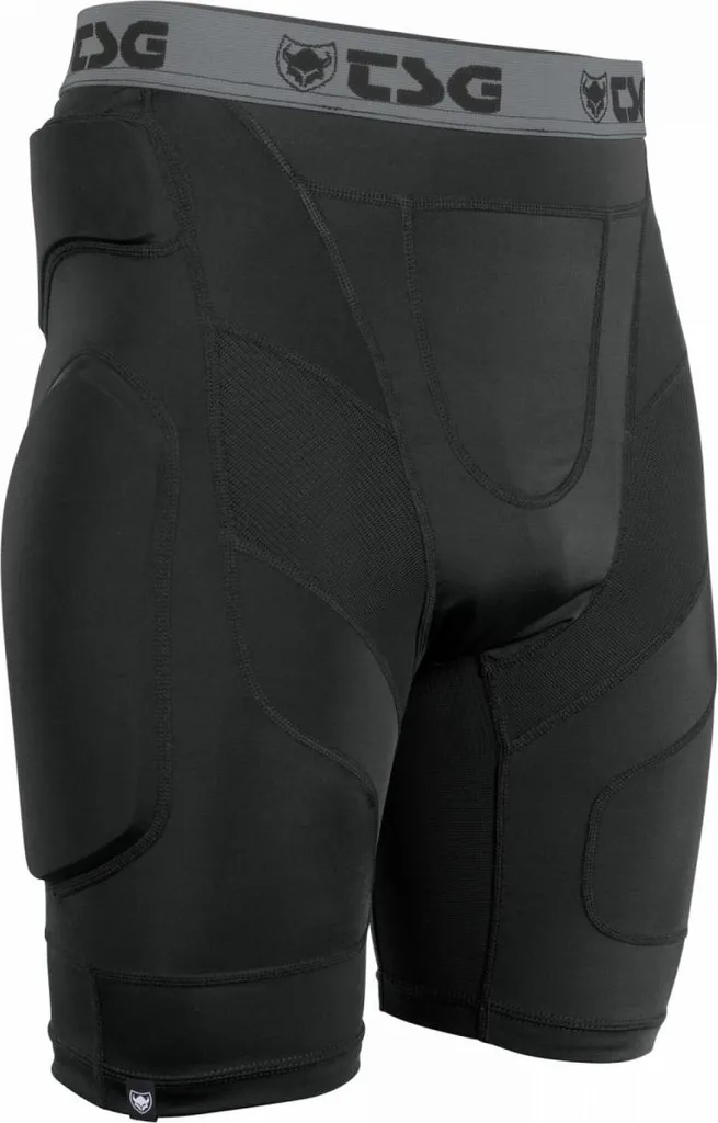 Pantalon Crash A TSG Noir Taille L avec Mousses Anti-Impact Amovibles