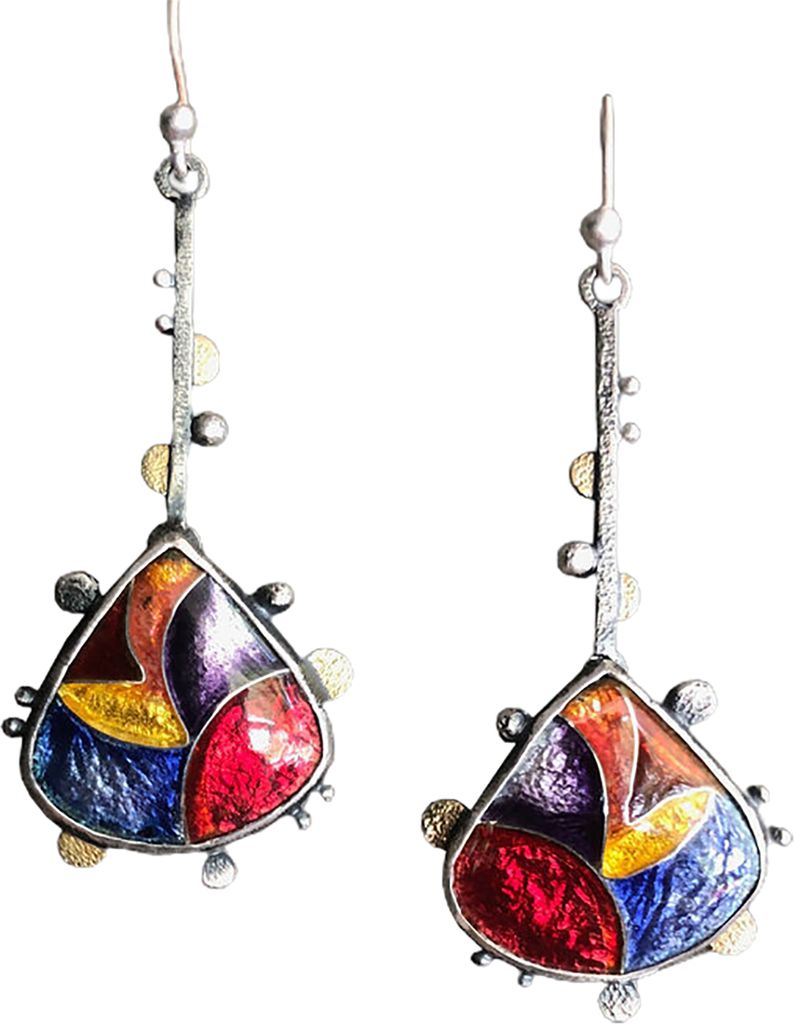 Frauen Waterdrop Form Strass Baumeln Ohr Stud Lange Haken Ohrringe Schmuck Geschenk-2