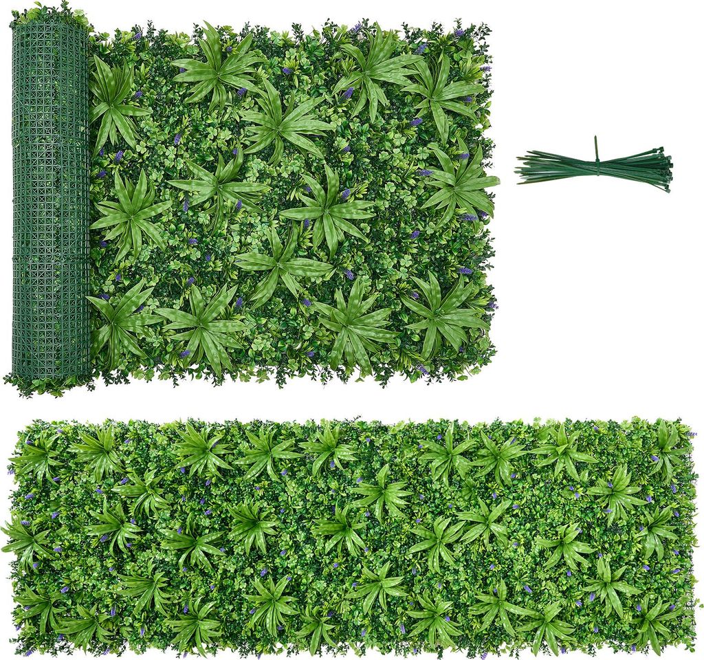 VEVOR Haie artificielle, mur végétal 3 x 1 m, brise-vue en Image du produit 