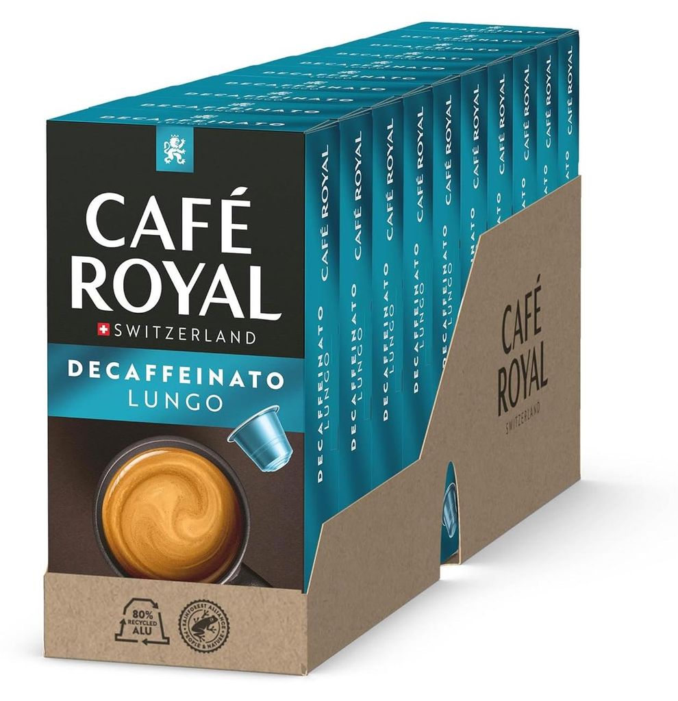 Café Royal Lungo Decaffeinato 10 x 10 Kapseln Alu