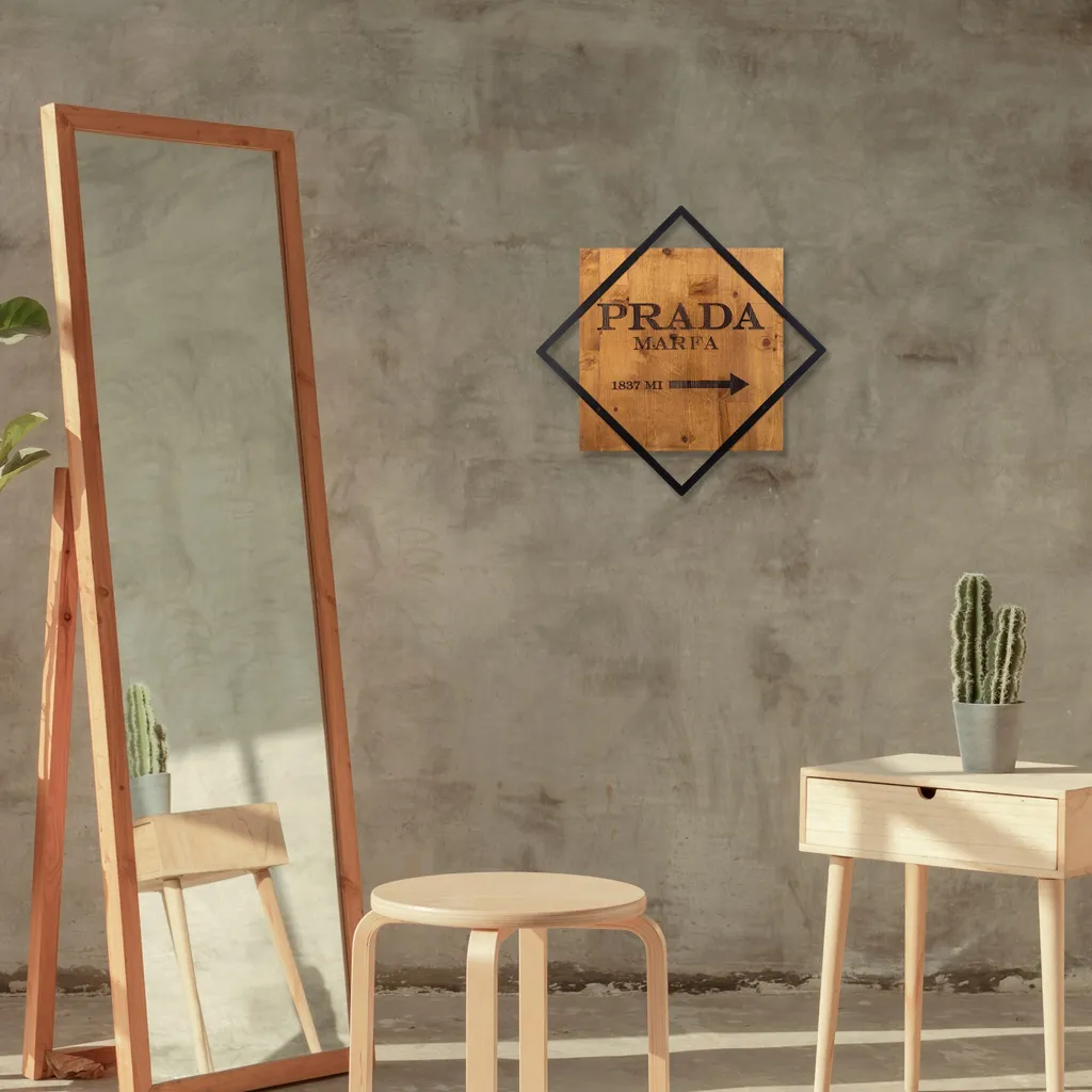 Habiller un mur vide avec la déco bois Wallity SKL2118 Noir et Noyer