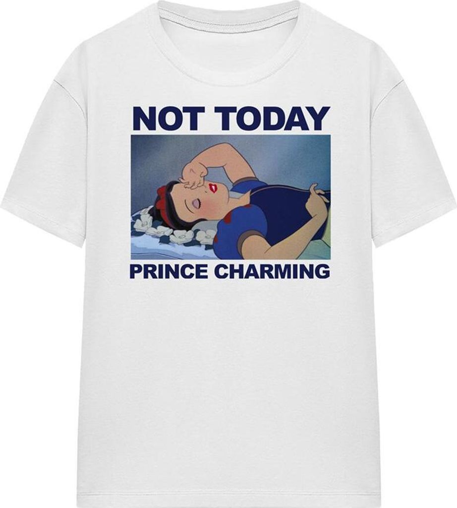 Snow White - "Not Today" T-Shirt für Herren/Damen Uni TV19261 (M) (Weiß)