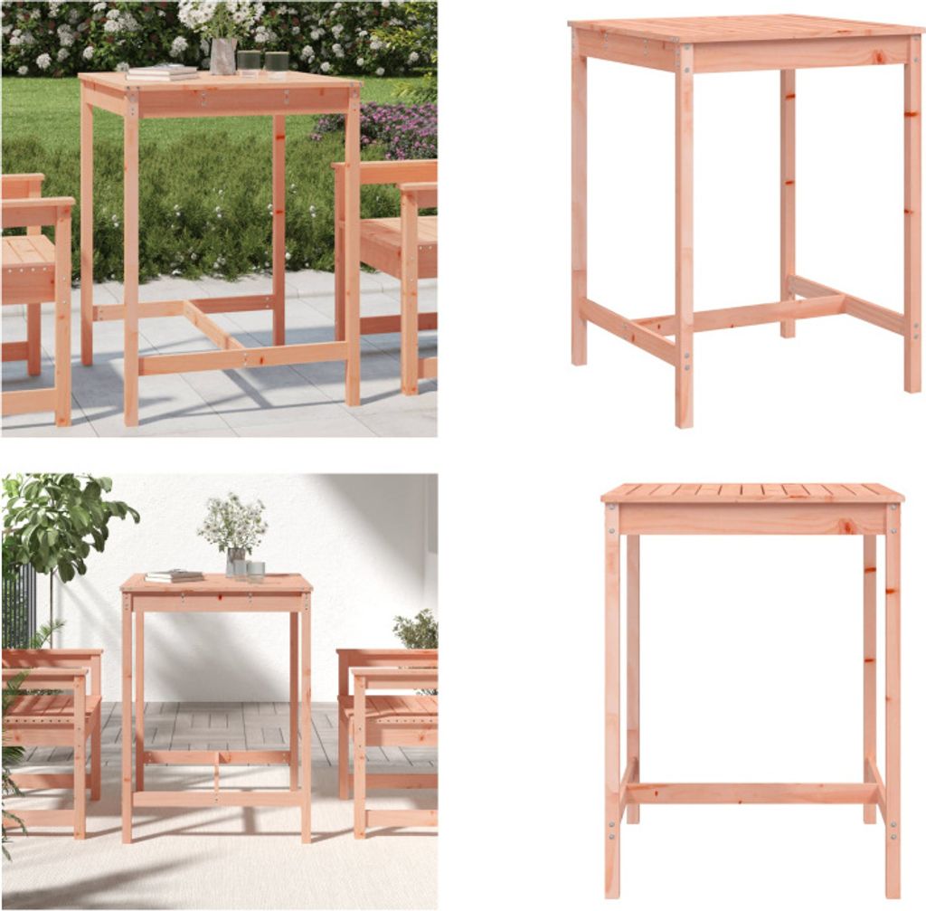 vidaXL Gartentisch 82,5x82,5x110 cm Massivholz Douglasie - Gartentisch - Gartentische - Outdoor Tisch - Terrassentisch