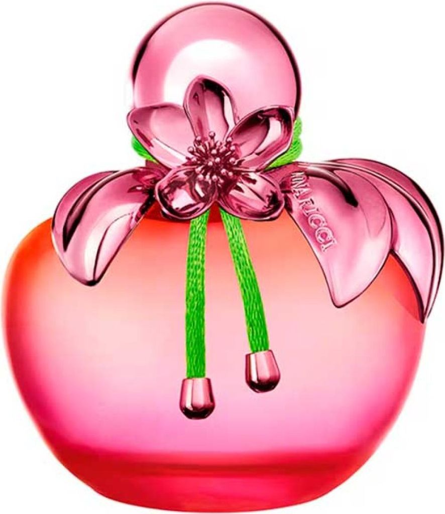A product shot of a Nina Ricci perfume bottle.