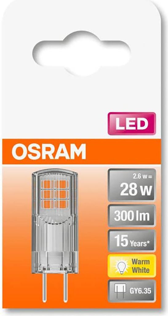 The image shows the packaging of an OSRAM LED light bulb.
