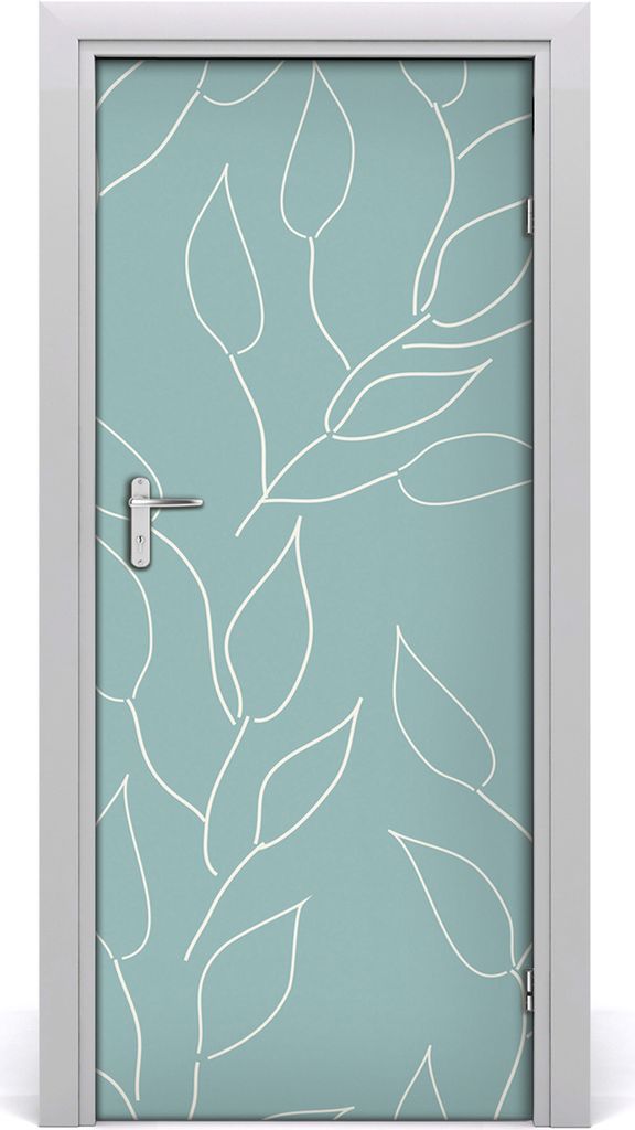 Tulup Türaufkleber 85x205 cm Dekorative Aufkleber Selbstklebend Wasserdichte Tapete Abnehmbar Schlafzimmer Wohnzimmer Wohnkultur - Blatt Furnier K...