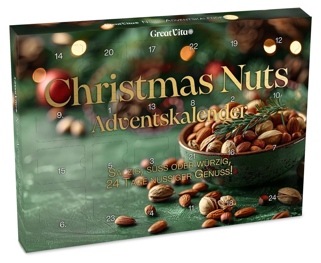 GreatVita Nuss Adventskalender 2026 - süß salzig  & würzig Produktbild 