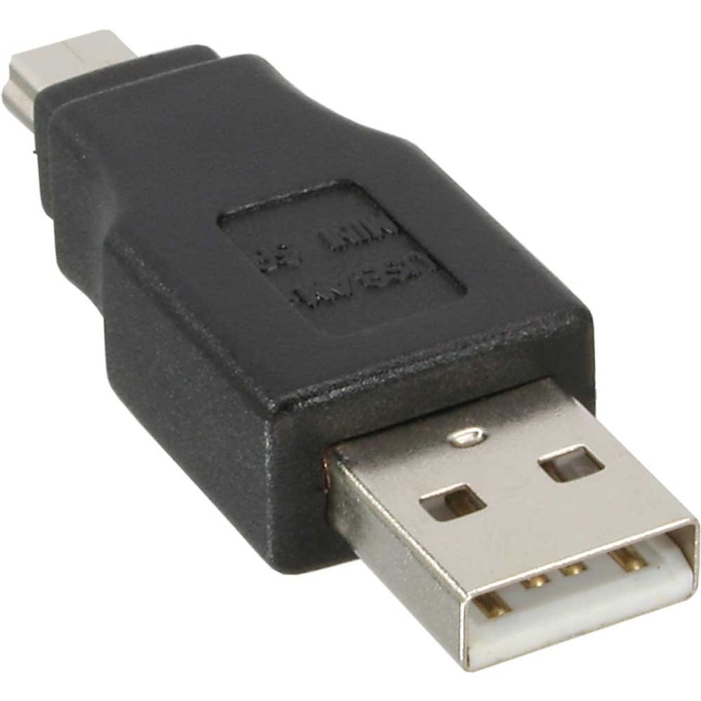 InLine USB 2.0 Adapter, Stecker A auf Mini-5pol Stecker
