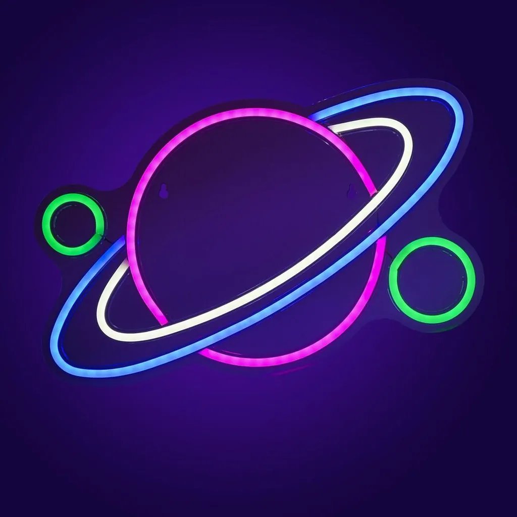 Activejet AJE-NEON PLANET LED néon décoratif multicolore pour chambre - 10