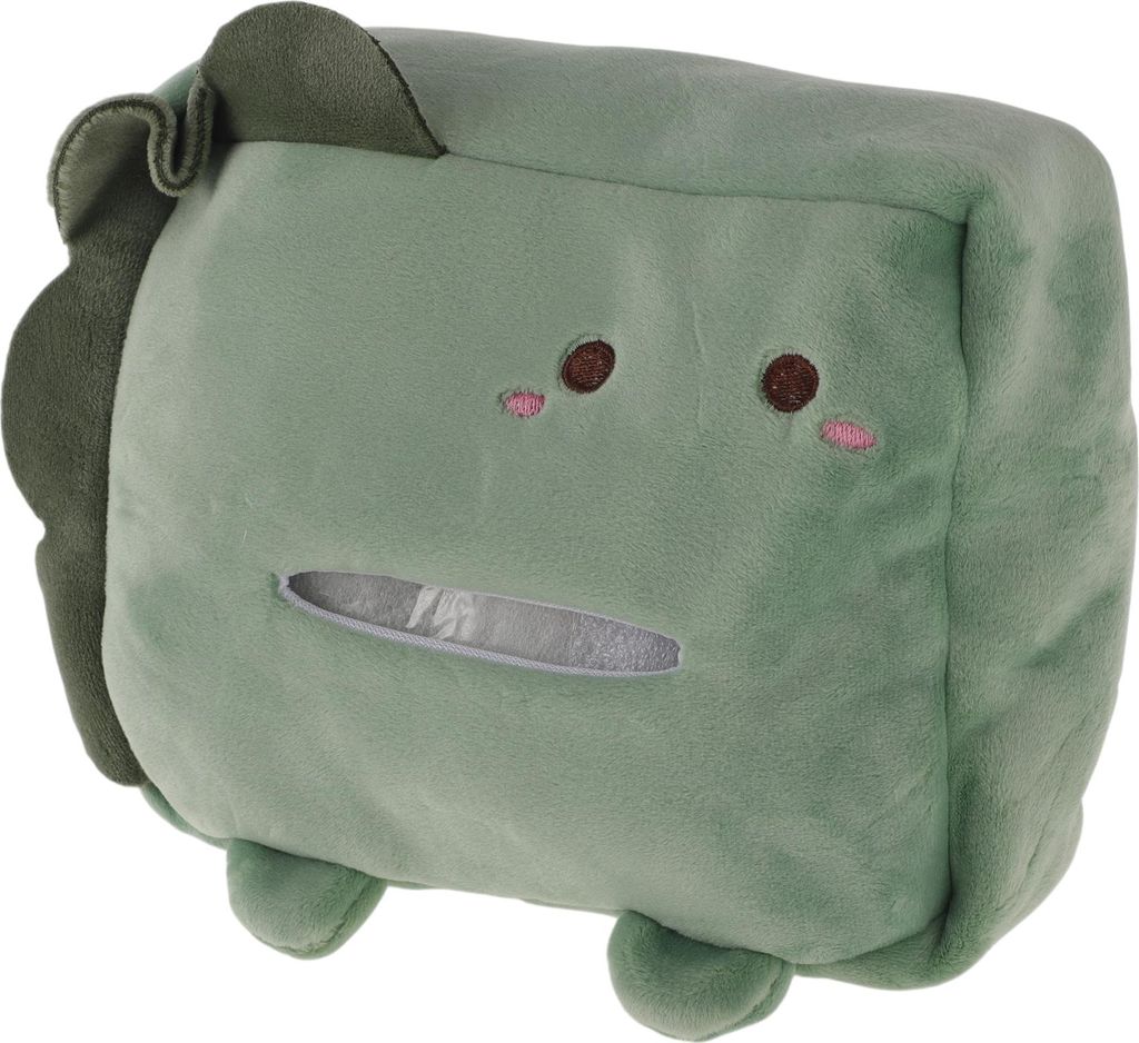 Auto-Taschentuchhalter Auto-Taschentuchbox-Organizer Plüsch 11x16x6cm Grün Ton 1 Stück