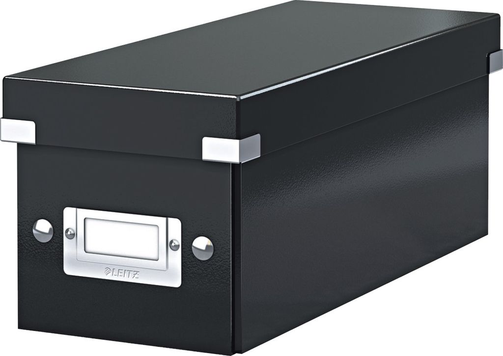 Ablagebox Click & Store CD schwarz Packung mit 6 Stück Produktbild 