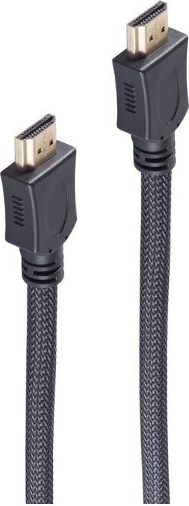 shiverpeaks HDMI A-St./HDMI A-St. verg HEAC sw Nylon Mantel 5m