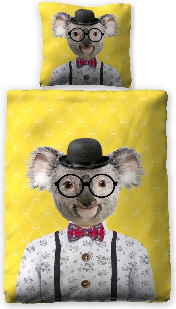 Jilda-Tex Bettwäsche Digitaldruck 135x200 cm 100% Baumwolle Design "Koala"