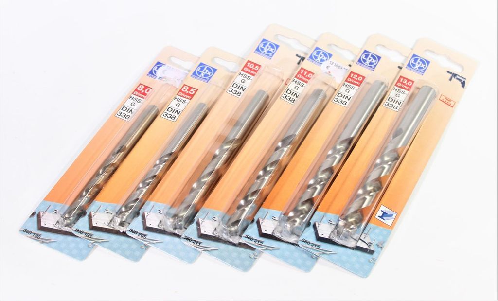 LUX HSS-G Spiralbohrer Set 6-tlg. ø8-13mm D...
