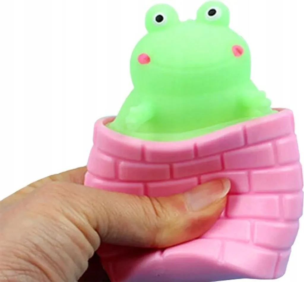 Gadget de bureau anti-stress grenouille Frosch Im Brunnen 8631