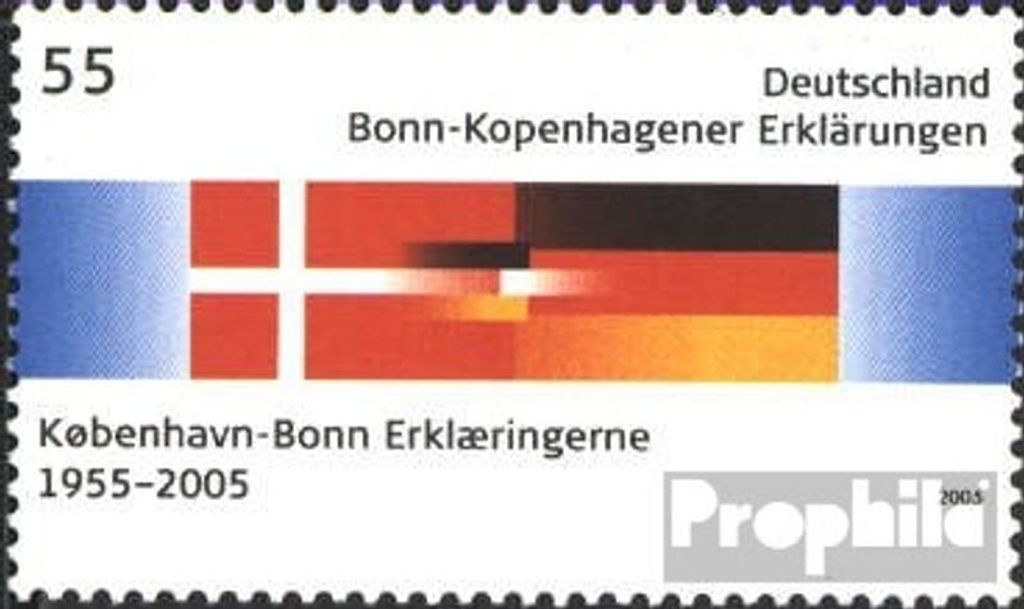Briefmarken BRD (BR.Deutschland) 2005 Mi 2449 (kompl.Ausg.) postfrisch Bonn-Kopenhagen