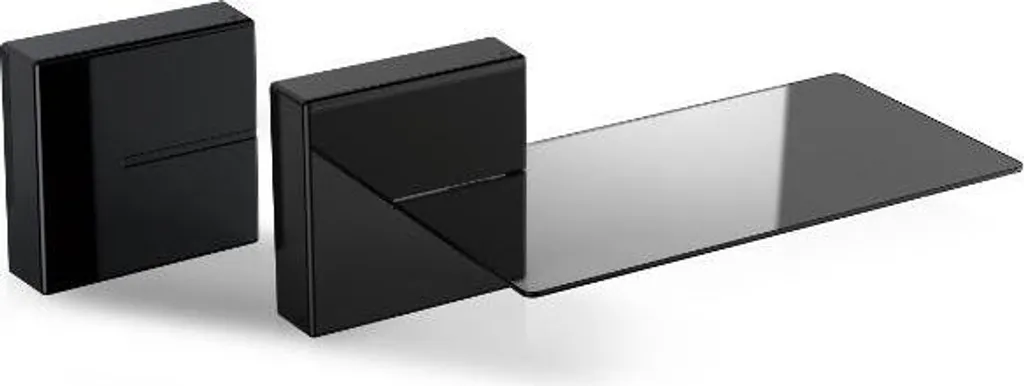 Support TV Mural et Rangement Câbles Meliconi Ghost Cubes Shelf Noir