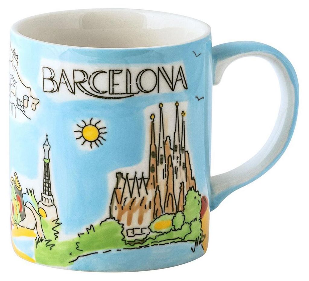 Mila Keramik Städte-Becher Barcelona Produktbild 
