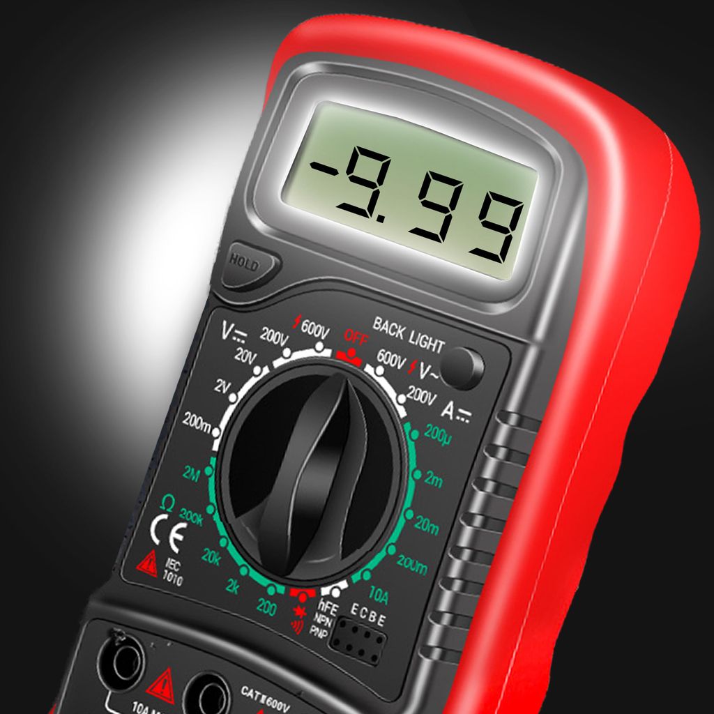 LCD Digital AC DC Multimeter Messgerät Strommesser Strom Voltmeter Amperemeter e