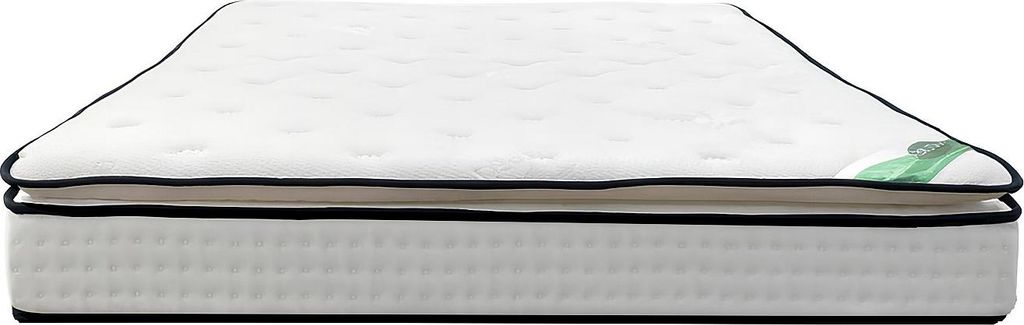 Matratze 160 x 200 cm, 7-Zonen-Taschenfederkernmatratze mit integriertem Topper und Bambusbezug, Höhe 26 cm - MIREZA von NATUREA