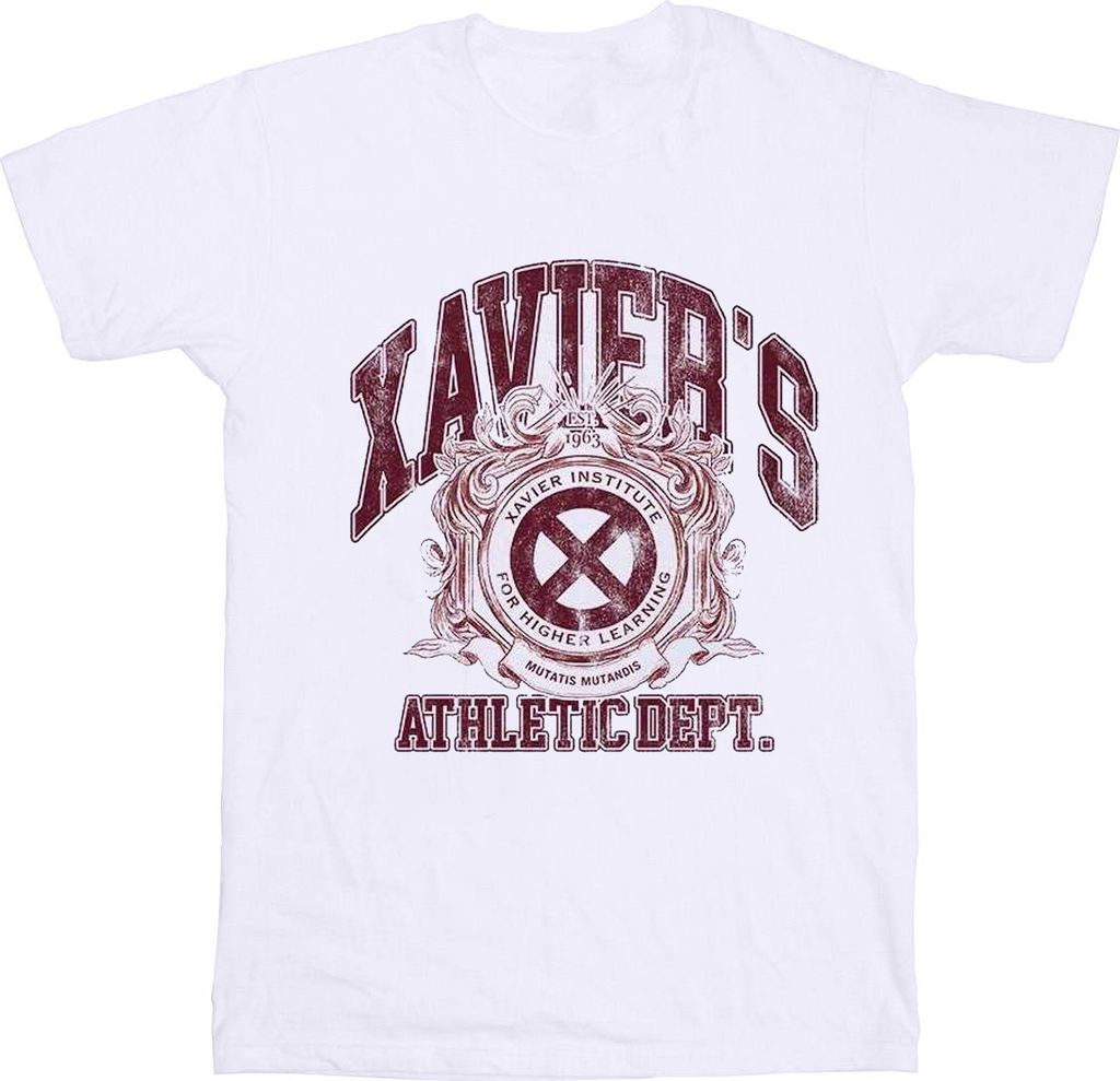 Marvel - "X-Men Athletic Dept" T-Shirt für Kinder TV3329 (104) (Weiß)