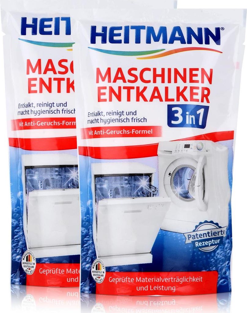 Heitmann Maschinen Entkalker 175g - Waschmaschinen und Geschirrspüler (2er Pack)