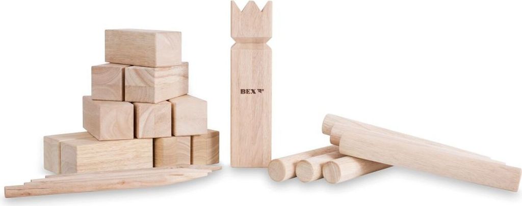 Bex Kubb Viking Original Gummiholz - Red King Produktbild 14