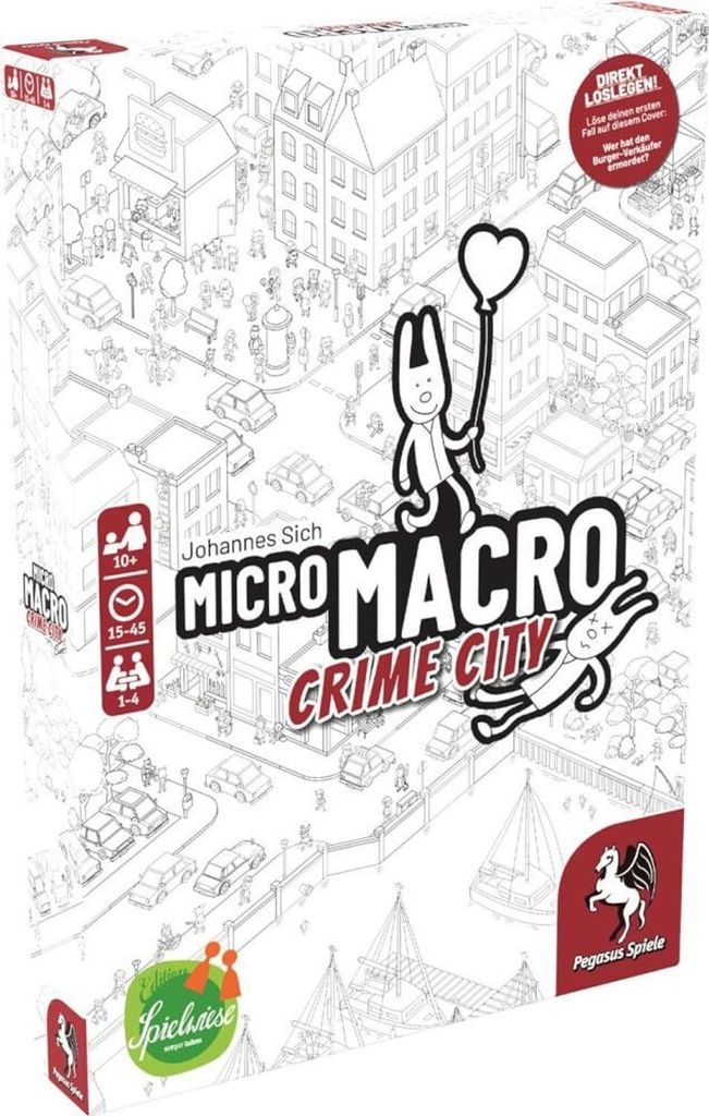 Pegasus MicroMacro: Crime City, Stolní hra, Dedukce, 10 Obrázek produktu 