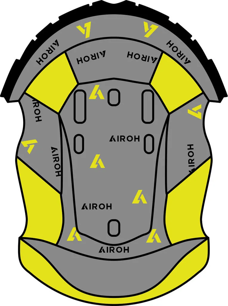 Réparer Intérieur Casque Airoh Twist 2.0 Gris L - Mousses de Rechange