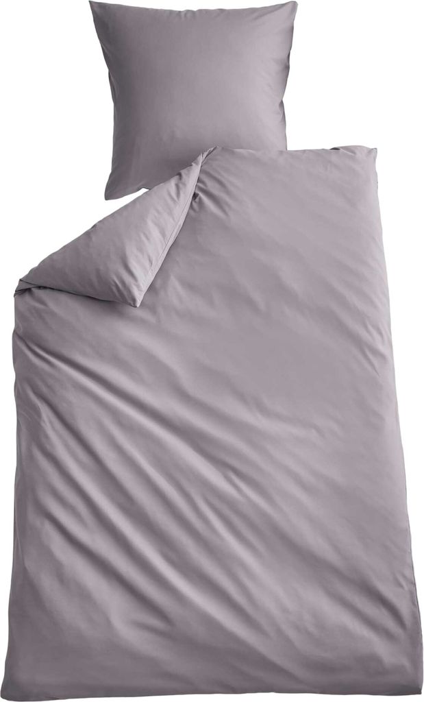 Bettwäsche Set Microsatin »Berlin« BxL 135x200 cm Grau Produktbild 