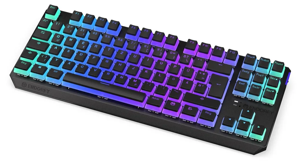 Clavier Endorfy Thock TKL sans fil EY5D017 mécanique noir pour joueur