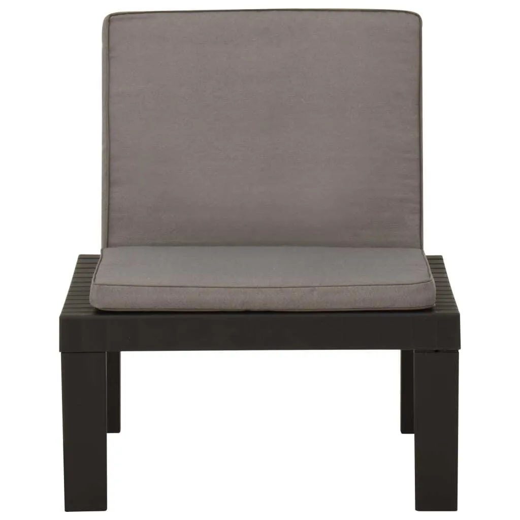 Transat de jardin gris vidaXL réglable pour détente au bord de piscine