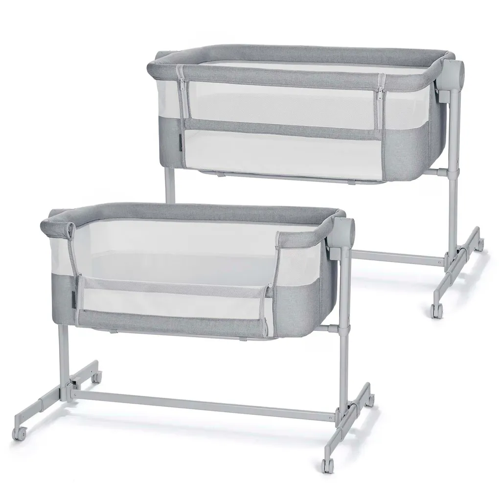 Berceau Cododo Neste Up2 Kinderkraft : Lit d'Appoint Bébé Gris Clair