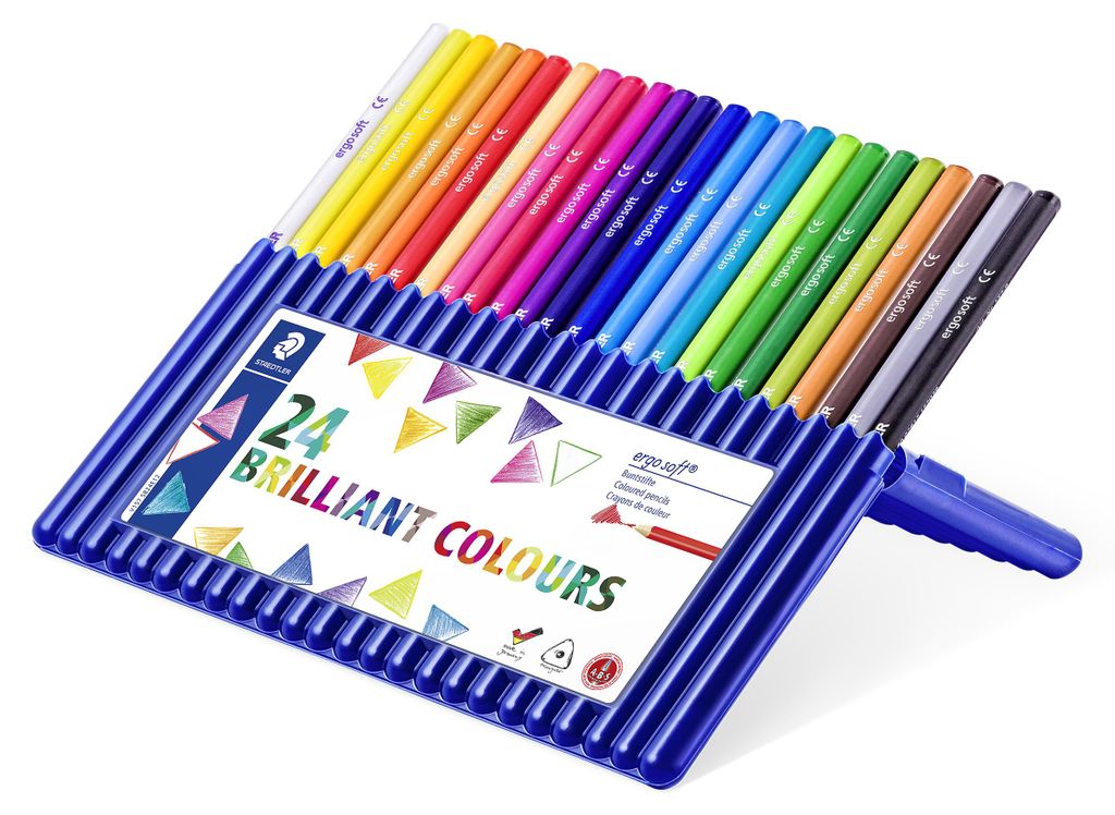 STAEDTLER ergosoft 157 Buntstift Box mit 24 Buntstiften Produktbild 