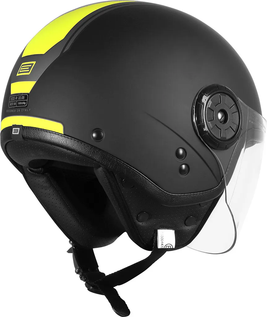 Casque Origine Neon Scoop Jaune Fluo Haute Visibilité - Jet Léger XS