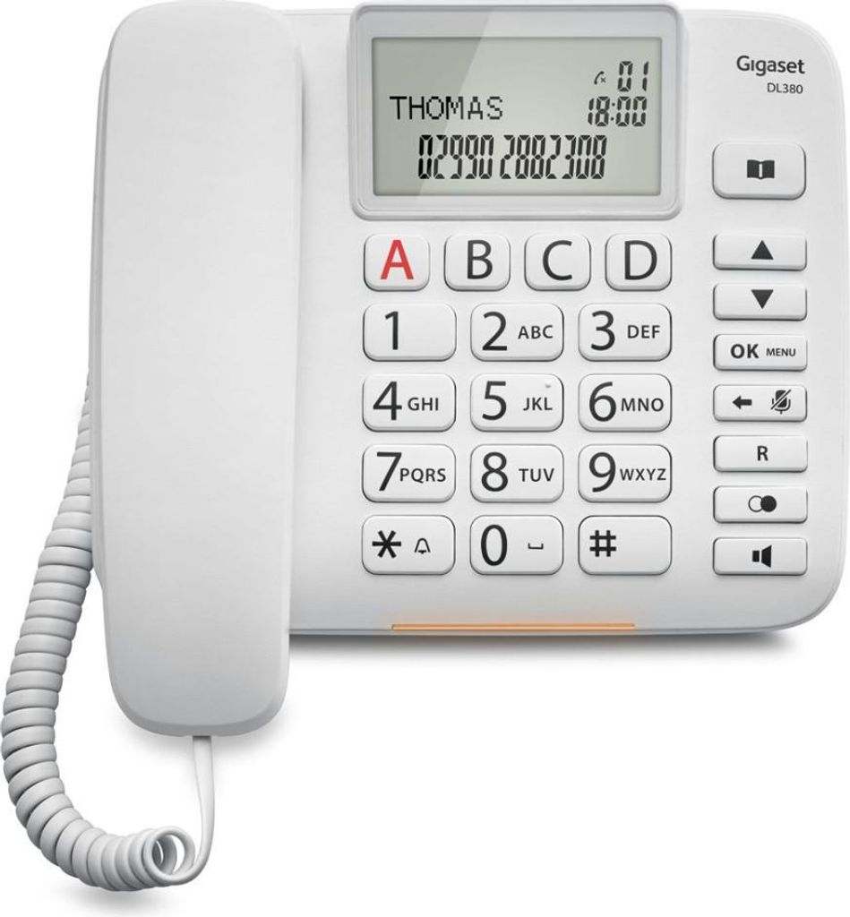 Téléphone fixe filaire Gigaset DL380 Blanc Image du produit 