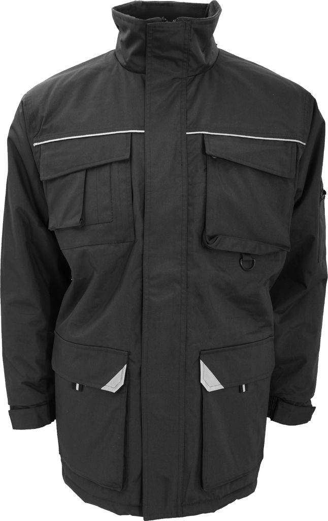 Result Herren Sabre Arbeitsmantel / Mantel BC2795 (Medium) (Schwarz)