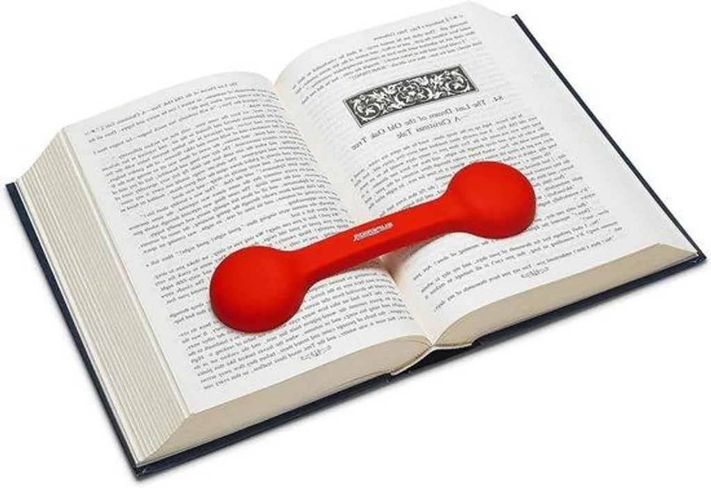 Marque-page pour cuisiner rouge 20cm lesté garde votre livre ouvert