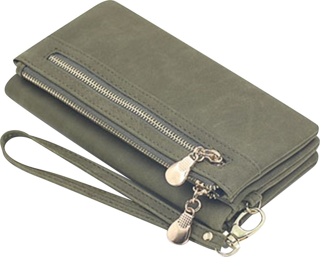 MODFU Damen-Geldbörse klein, Damen-Geldbörse aus Kunstleder, süße Geldbörse mit mehreren Kartenfächern