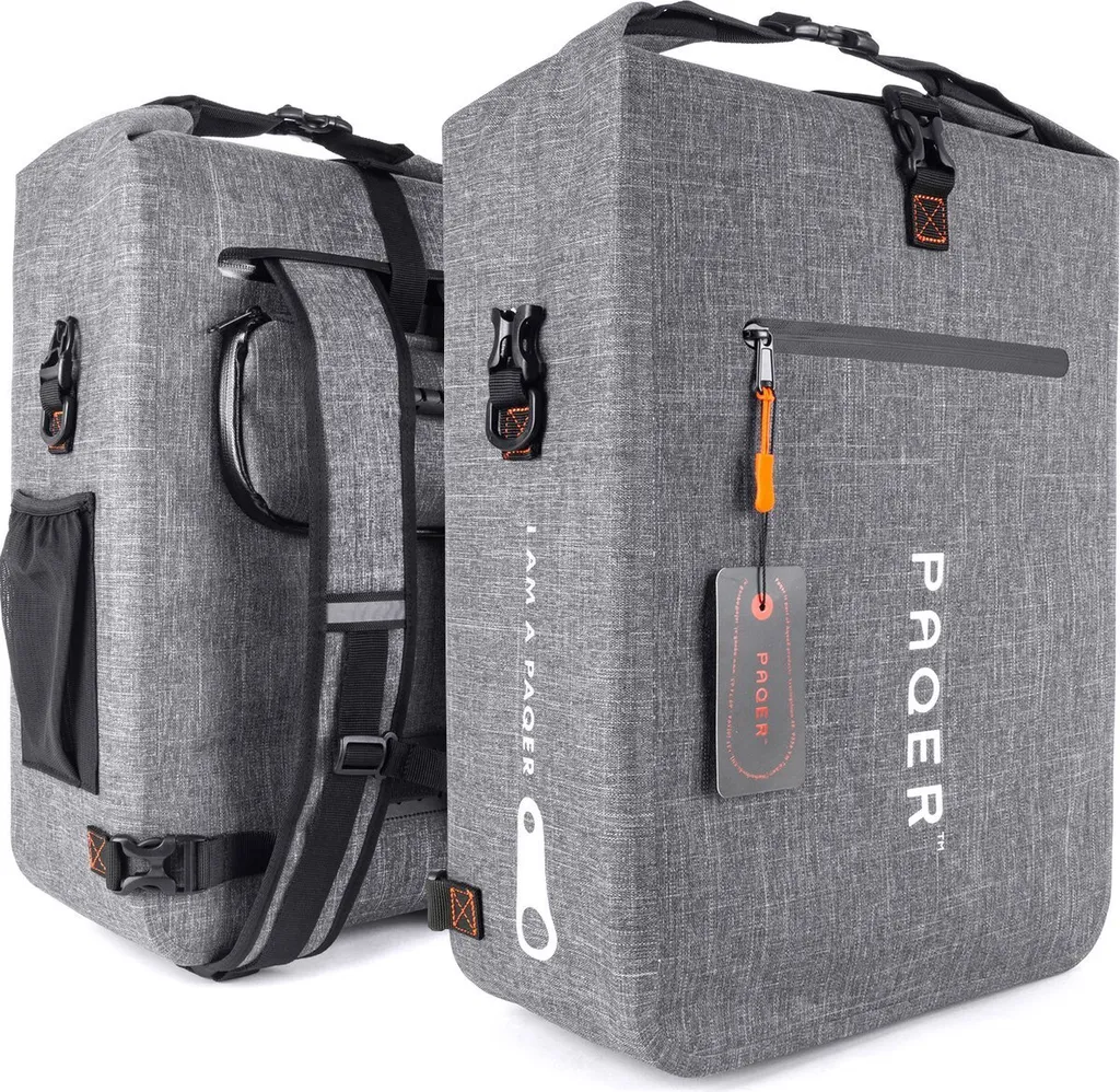Sacoche de vélo individuelle étanche et sac à dos rolltop pour VAE