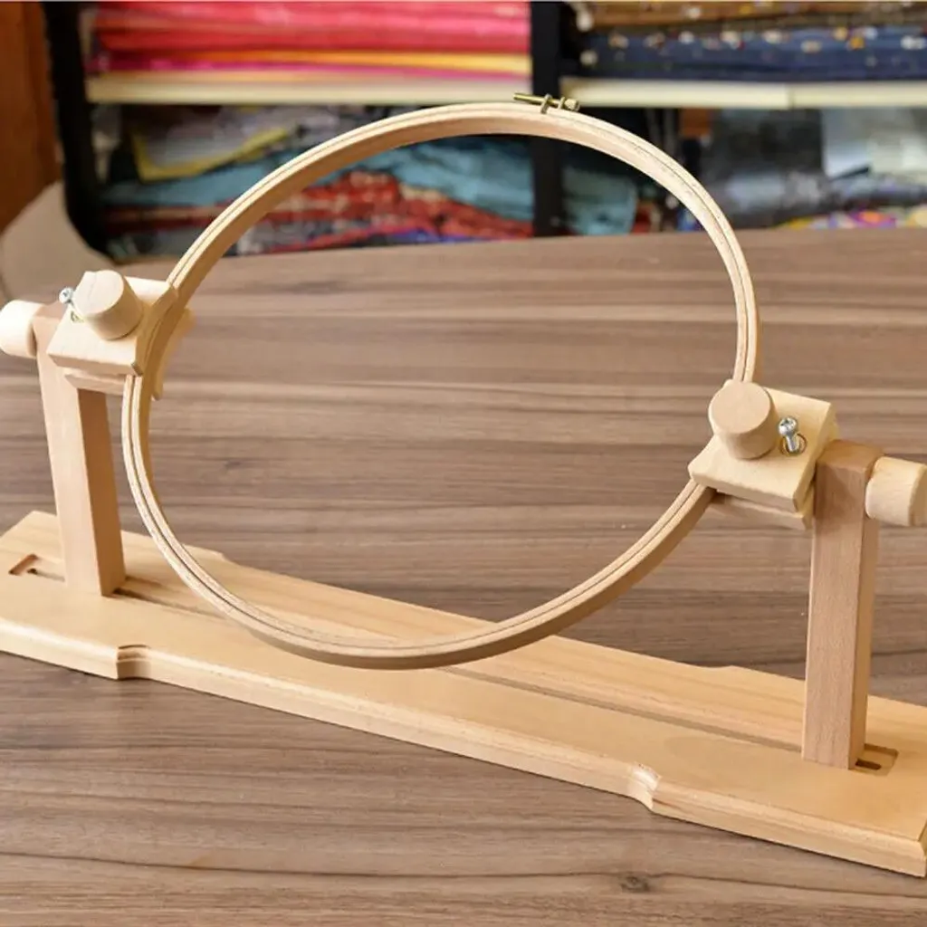 Support pour Cadre à Broder Réglable en Bois de Hêtre Modèle de Table