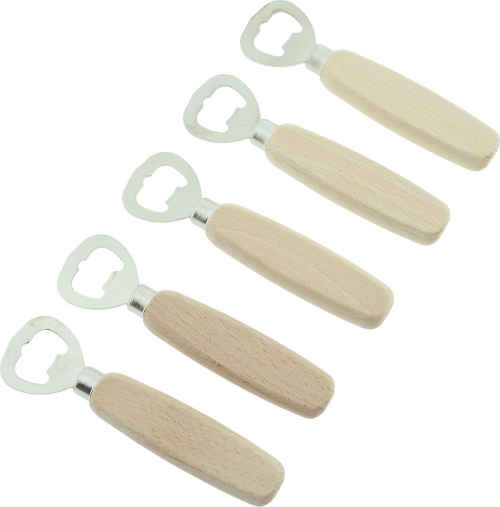 5 x Flaschenöffner aus Holz